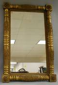 Empire Giltwood and Gesso Splitbaluster Mirror