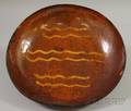 Slipdecorated Redware Bowl