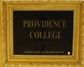 Framed Eglomise Providence College Athletic Department Glass Panel