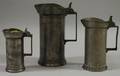Three French Pewter Measures