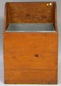 Country Pine Kindling Box with Tin Liner