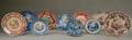 Eleven Assorted English Transferdecorated Staffordshire Plates