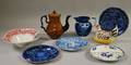 Eight Pieces of English Transfer and Painted Staffordshire Ware