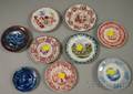 Nine Assorted English Transferdecorated Childrens Staffordshire Toy Dishes