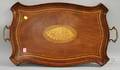 Shellinlaid Mahogany Serving Tray