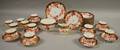Fortypiece Royal Crown Derby Imaripalette Porcelain Partial Tea Set