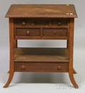 Victorian Aesthetic Japonesque Cherry SixDrawer Work Table