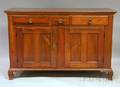 Country Chippendalestyle Walnut Cupboard Base