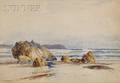 Frederick John Widgery British 18611942 Lot of Two Views of Bigbury Bay West Bantham