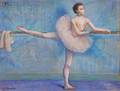 Louis Kronberg American 18721965 No 1 Dancer in Rose at the Barre