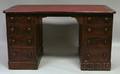 Mahogany Doublepedestal Flattop Desk