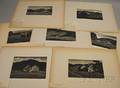 Asa Cheffetz American 18971965 Lot of Nine Wood Engravings Late Afternoon Vermont Rural Schoolhouse Farm Buildings Summerti