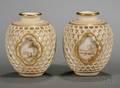 Pair Royal Worcester DoubleWalled Vases