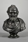 Wedgwood Black Basalt Bust of Democritus