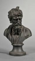 Wedgwood Black Basalt Bust of Plato