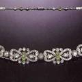 Belle Epoque Diamond and Demantoid Carnet Bracelet  Choker Paris