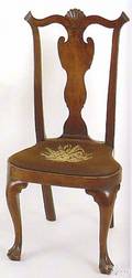 Philadelphia Queen Anne walnut side chair ca 1750