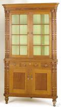 Pennsylvania late Federal cherry corner cupboard ca 1835