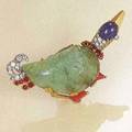 Gemset Duck Clip Brooch Paris