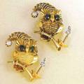 Pair of Owl Brooches London