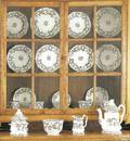 Twentysix piece Gaudy ironstone tea service ca 1840