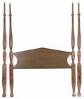 New England mahogany tall post bed ca 1790