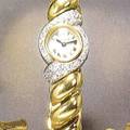 Bracelet montre  mouvement Duoplan 18K yellow gold