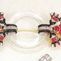 Rock Crystal and Ruby Brooch Paris
