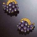 Lapis Lazuli and Gold Ear Clips Paris