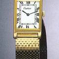 Montre bracelet rectangulaire 18K yellow gold gentleman s wristwatch New York