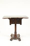 American Classical Mahogany Drop Leaf Work Table