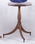 New England Federal tiger maple candlestand ca 1820