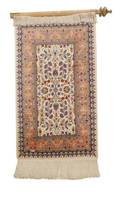 Hand Woven Silk  Wool Rug 2 6 x 3 11