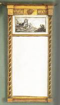 New England Federal giltwood mirror ca 1800