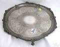 English silver salver