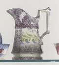 Purple spatter paneled pitcher