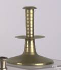 English brass trumpet candlestick ca 1650