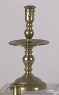 Dutch brass Heemskerk candlestick late 17th c