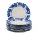 Group of 7 Dedham Pottery Grape Motif Plates