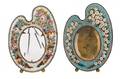 Two Italian Micro Mosaic Artist Palette Frames