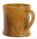 Pennsylvania redware mug 19th c