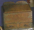 Pennsylvania Queen Anne walnut wallbox ca 1850