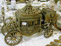 Ornate carved and decorated model of a Royal Coach late 19th c