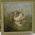 American oil on canvas sporting portrait late 19th c