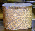 Wallpaper covered box ca 1840