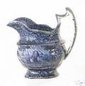 Historical blue and white transfer creamer ca 1830