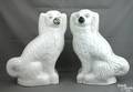 Pair of Staffordshire spaniels 19th c