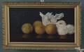 American oil on canvas still life 19th c