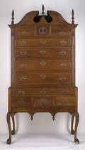 Connecticut Chippendale cherry tall chest ca 1770