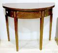 New England Hepplewhite mahogany card table ca 1810